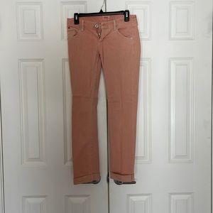 Hudson Bacara Cropped Straight Cuffed Jeans